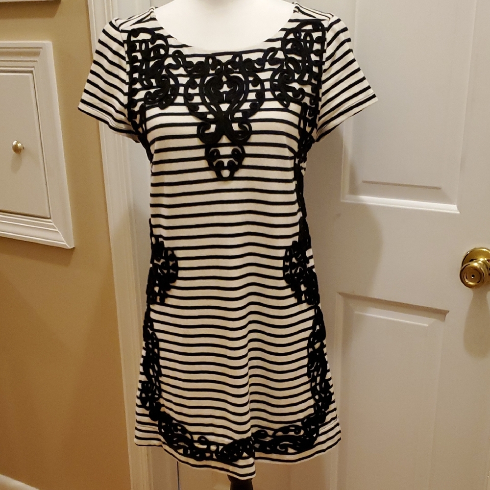 Anthropologie Postmark Striped Tunic Dress Size S/M